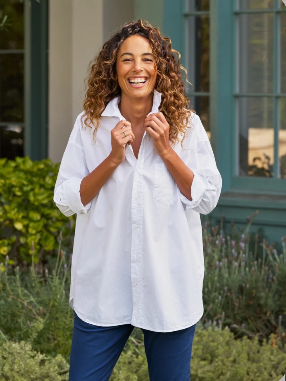 FRANK AND EILEEN SHIRLEY OVERSIZED BUTTON DOWN